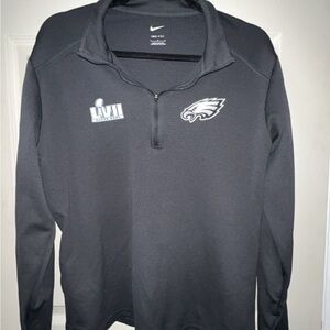 Nike Eagles Super Bowl Pullover Quarter Zip